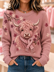 Women's Breast Cancer Long-sleeved Sweater