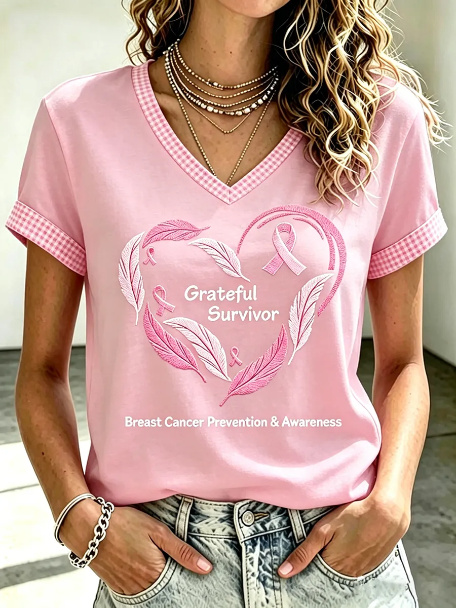 Women's Breast Cancer Short-sleeved T-shirt