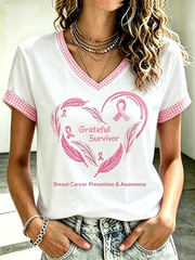 Women's Breast Cancer Short-sleeved T-shirt