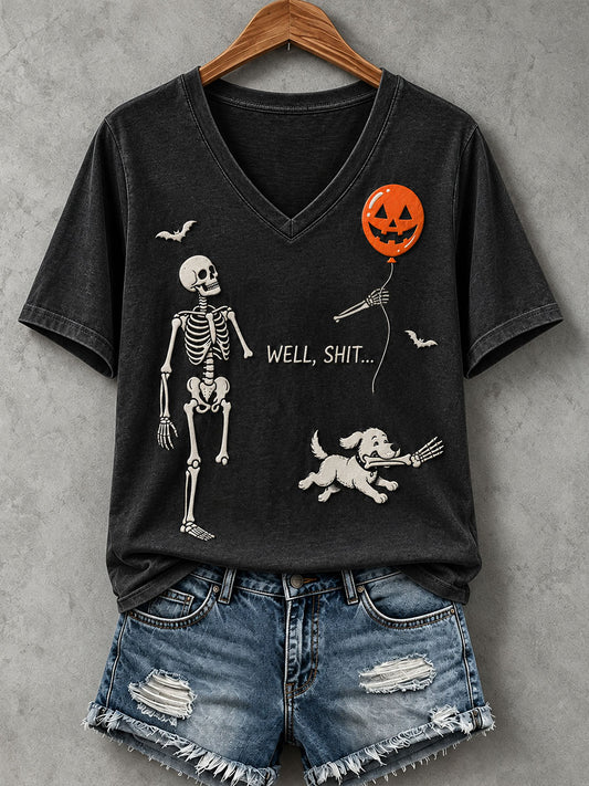 Women's Funny Skeleton T-Shirt