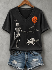 Women's Funny Skeleton T-Shirt