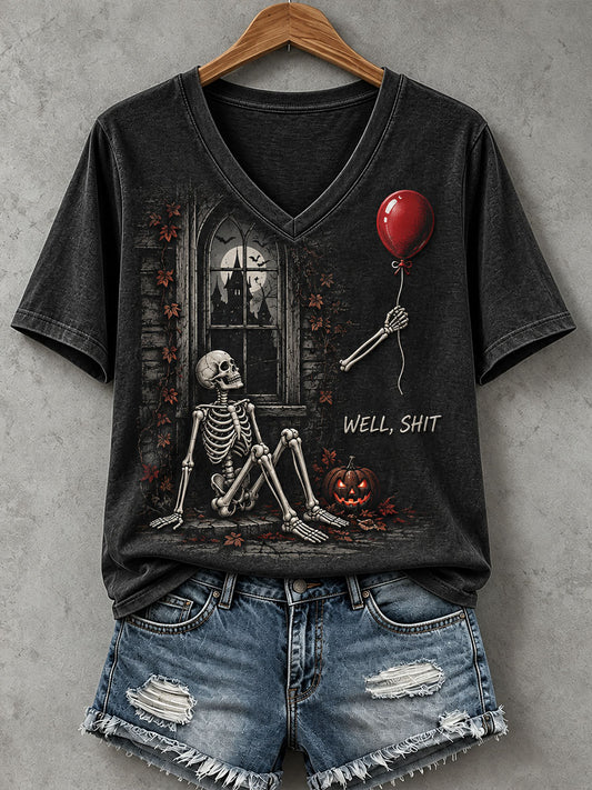 Women's Funny Skeleton T-Shirt