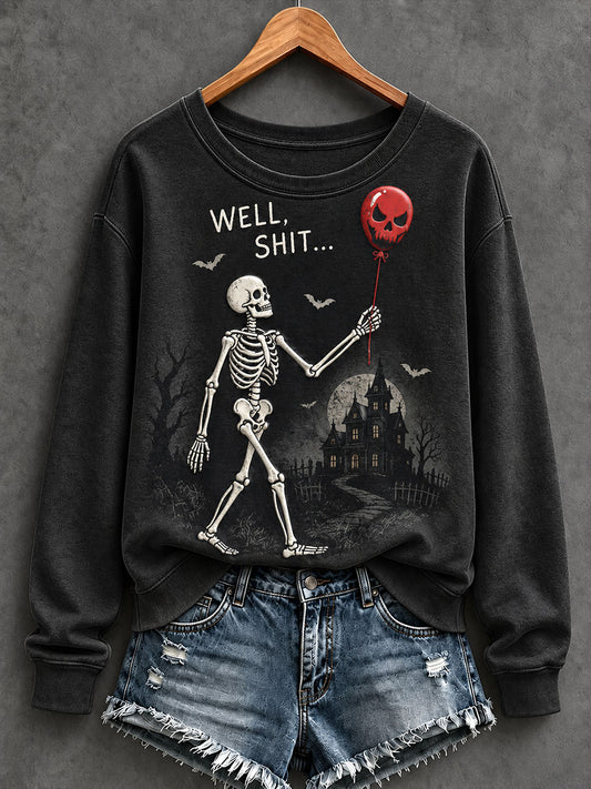 Women's Funny Skeleton Sweatshirt
