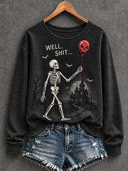 Women's Funny Skeleton Sweatshirt