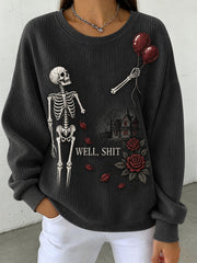 Women's Funny Skeleton Sweatshirt