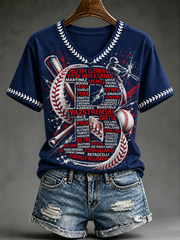 Women's Baseball Short-sleeved T-shirt