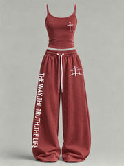 Women's 'The Way The Truth The Life' Printed Casual Set