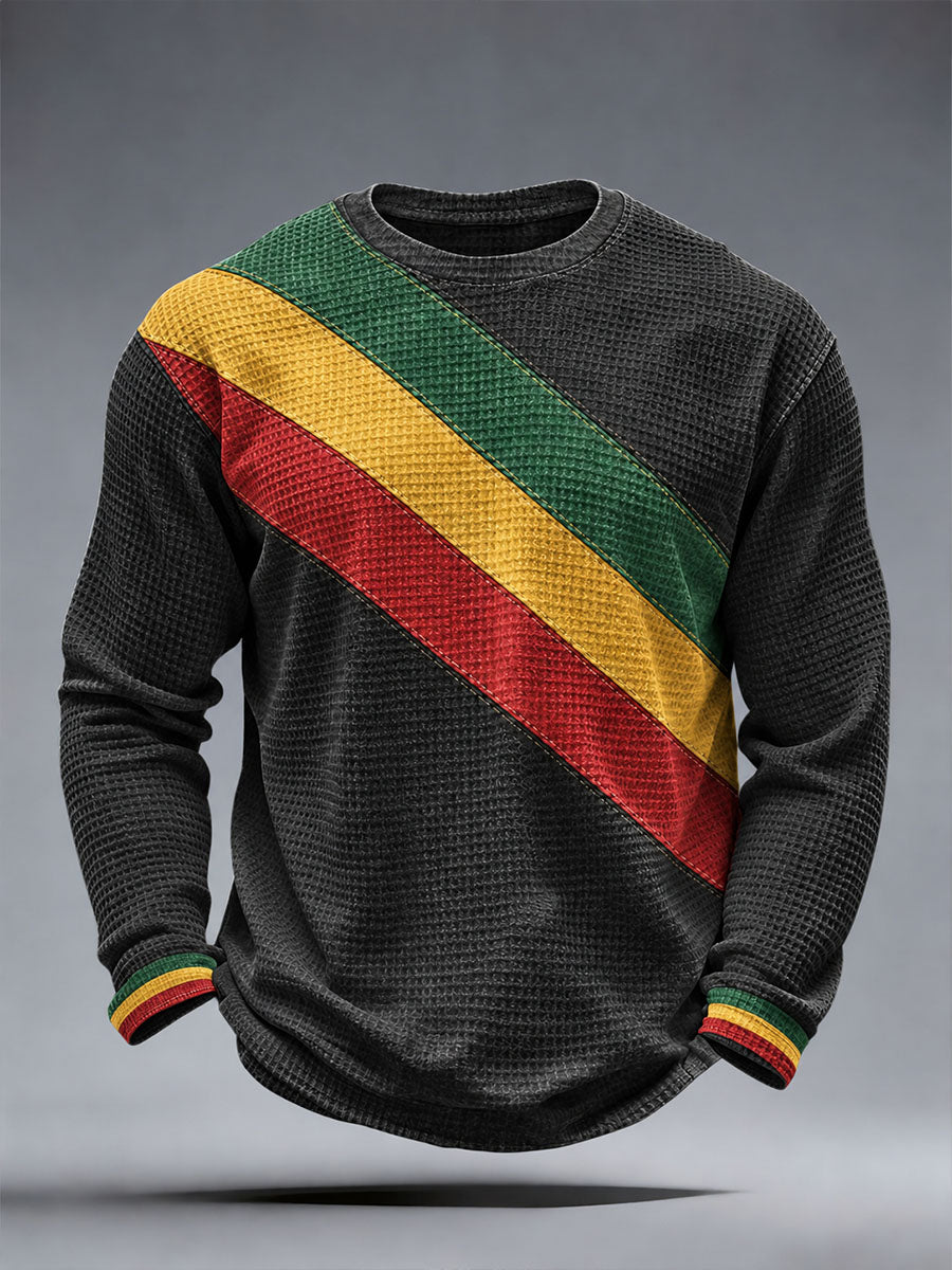 Men's Reggae Inspired Waffle Top