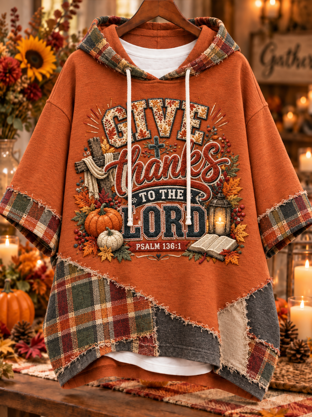 Women’s Thanksgiving Give Thanks To The Lord Hoodie