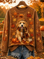 Women's Autumn Animals Print Sweatshirt