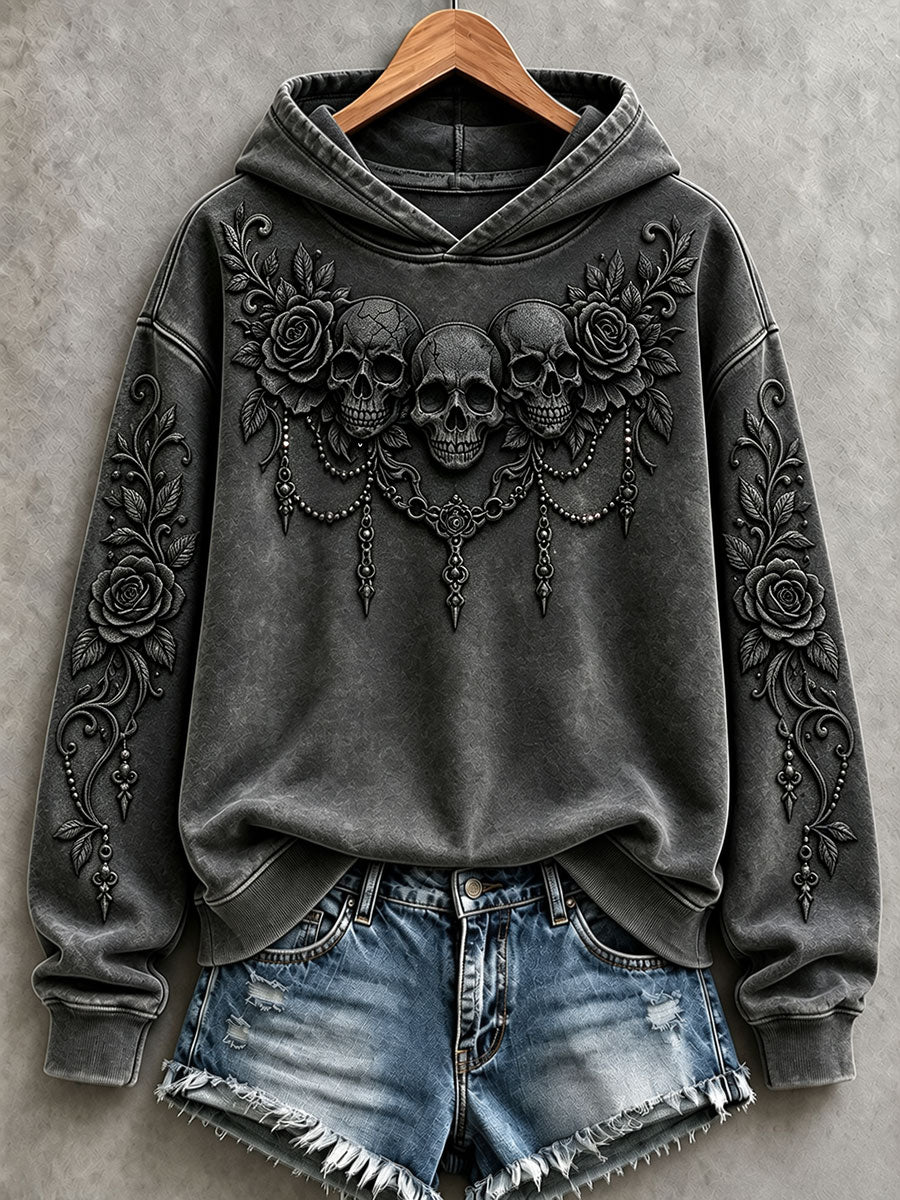Women's Gothic Skull Halloween Hoodies
