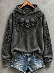 Women's Gothic Skull Halloween Hoodies