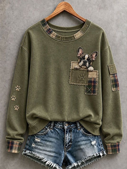 Women's Lovely French Bulldog Sweatshirt