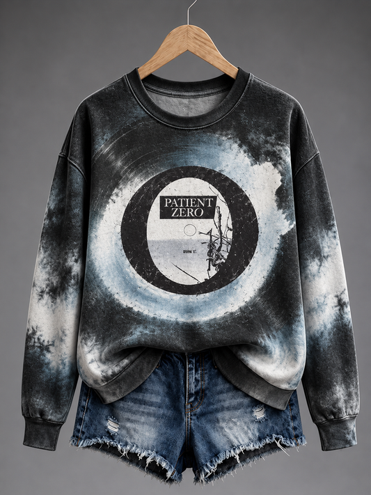 Women's Music Lover Art Printed Regular Sweatshirt