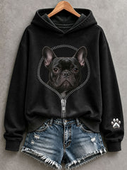 Women's Funny French Bulldog Hoodie