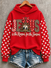 Women's Jesus Is The Reason For The Season Print Sweatshirt