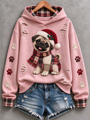 Women's Cute Pug Hoodie