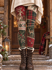 Women's Winter Animals Art Printed Leggings