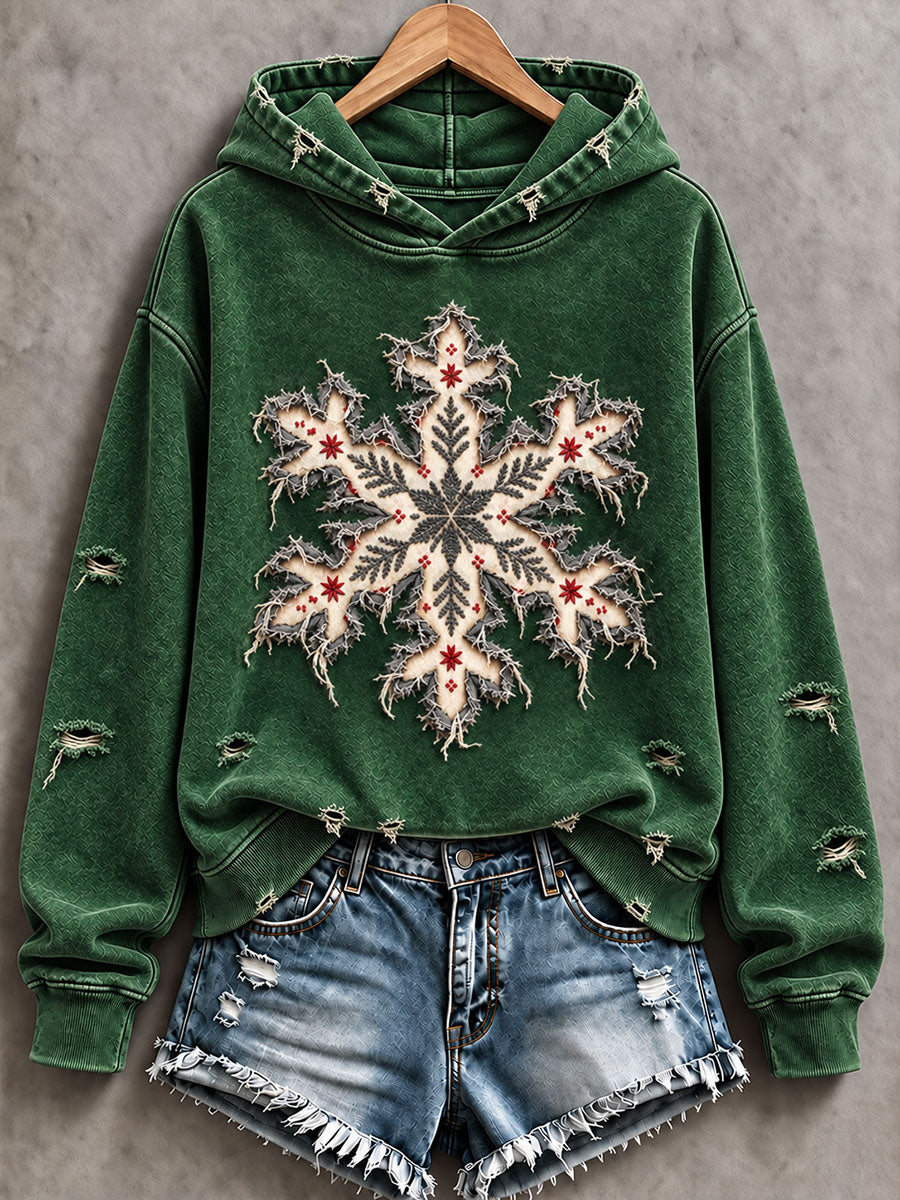 Women's  Vintage Christmas Tree  Art Regular Hoodie