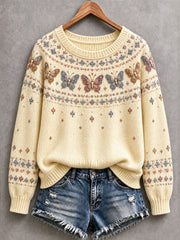 Women's Butterfly Cozy Knit Sweater