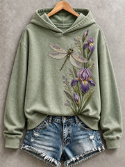 Women’s Dragonfly and Iris Hoodie
