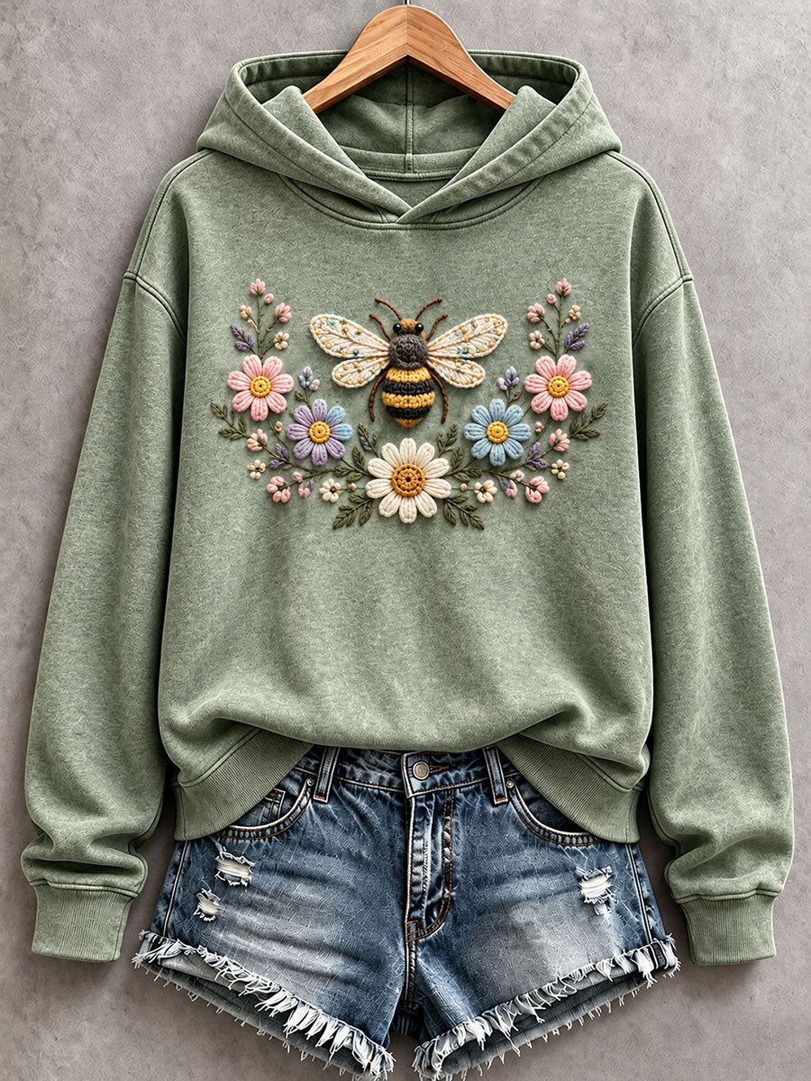 Women’s Bee and Floral Hoodie