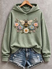 Women’s Bee and Floral Hoodie