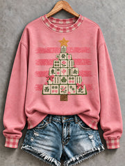 Women's Christmas Mahjong Casual Sweatshirt