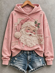 Women's Pink Santa Hoodie
