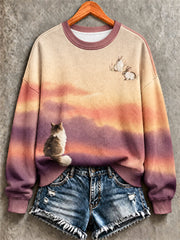 Women's Cute Animal Print Sweatshirt
