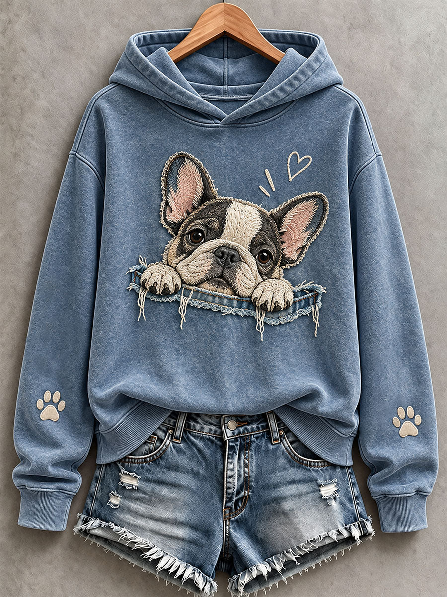 Women's Cute French Bulldog Hoodie