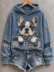 Women's Cute French Bulldog Hoodie