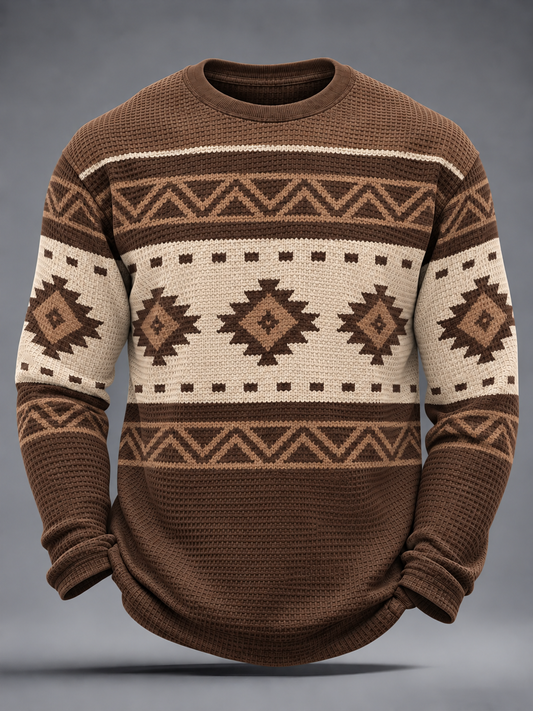 Men's West Waffle Long Sleeve T-Shirt
