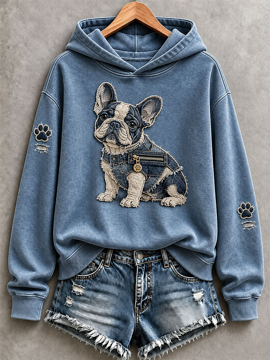 Women's Cute French Bulldog Hoodie