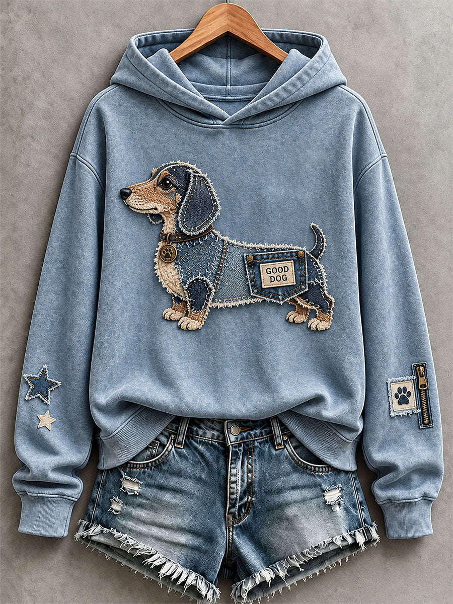Women's Cute Dachshund Hoodie